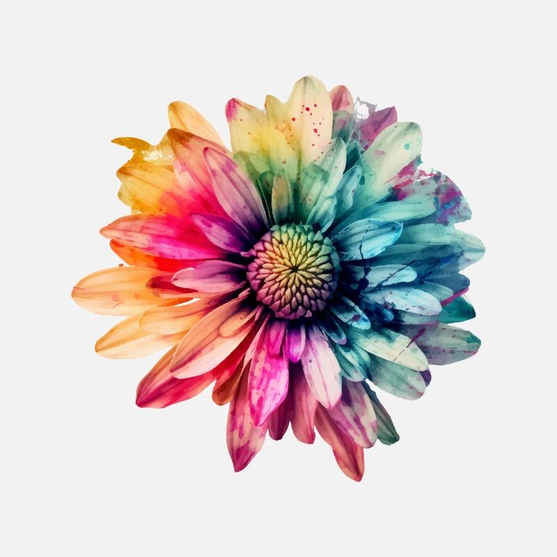 Multi-Colored Flower 1