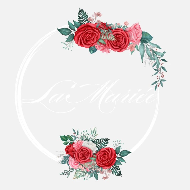 Die rote Blumenbraut - Braut Geschenkidee