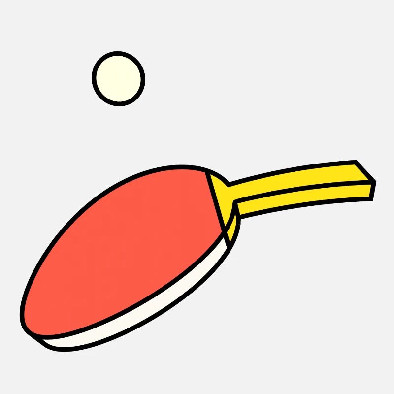 Ping Pong - Paddel & Ball