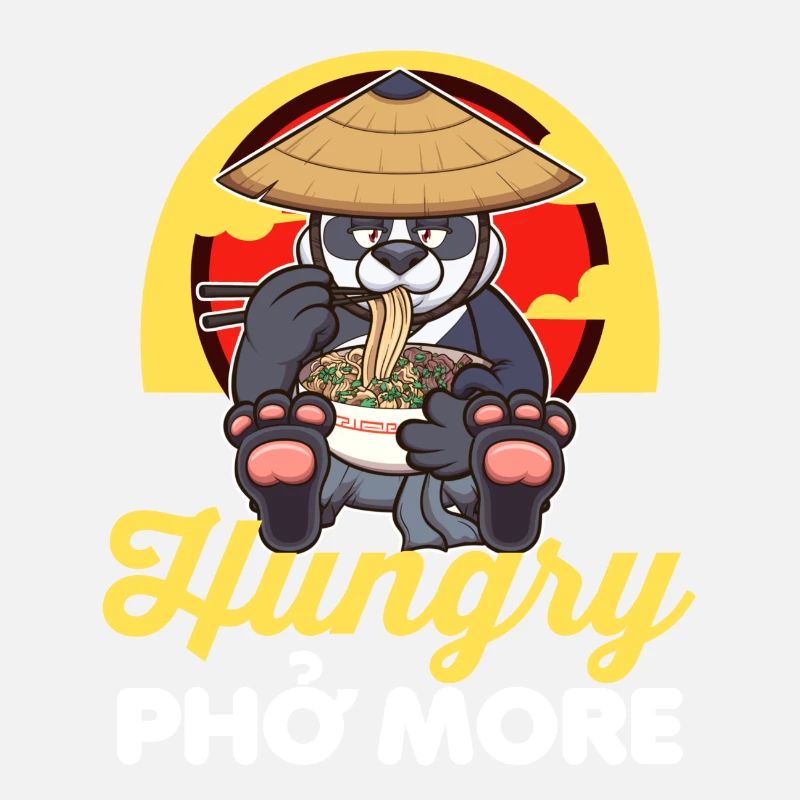 Hungry Pho Plus Cartoon Panda