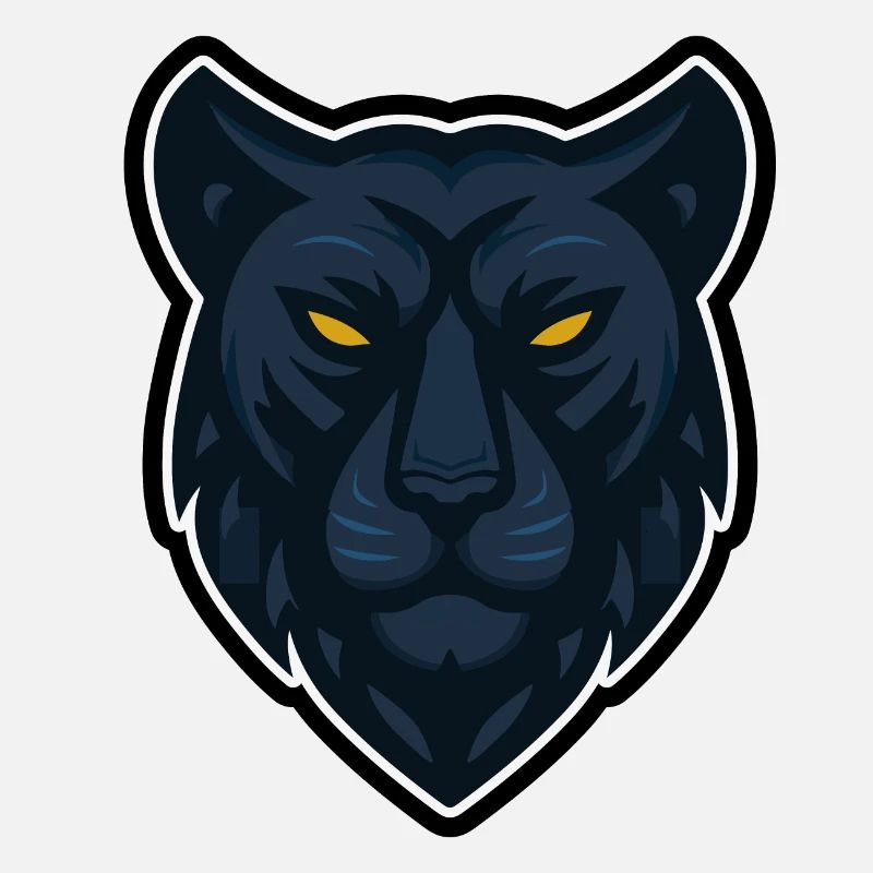 Mascotte Tête de Panthère Design