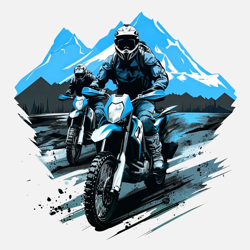 Motorcycel Cross Mountain Vacation Summer Mount