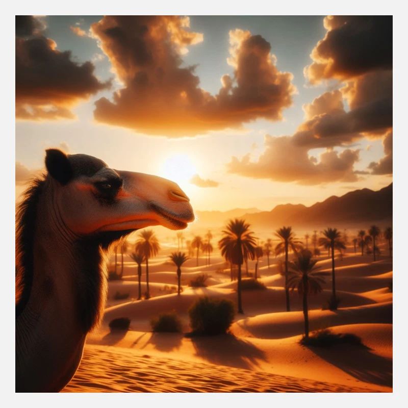 camel in a desert A2