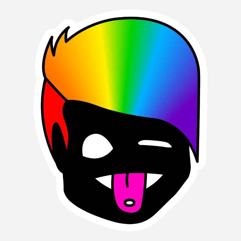 Langue clin d’œil : Collant Queer Pride