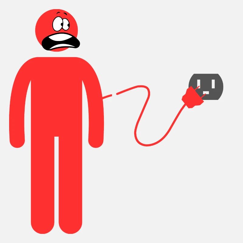 Personne fatiguée et déconnectée