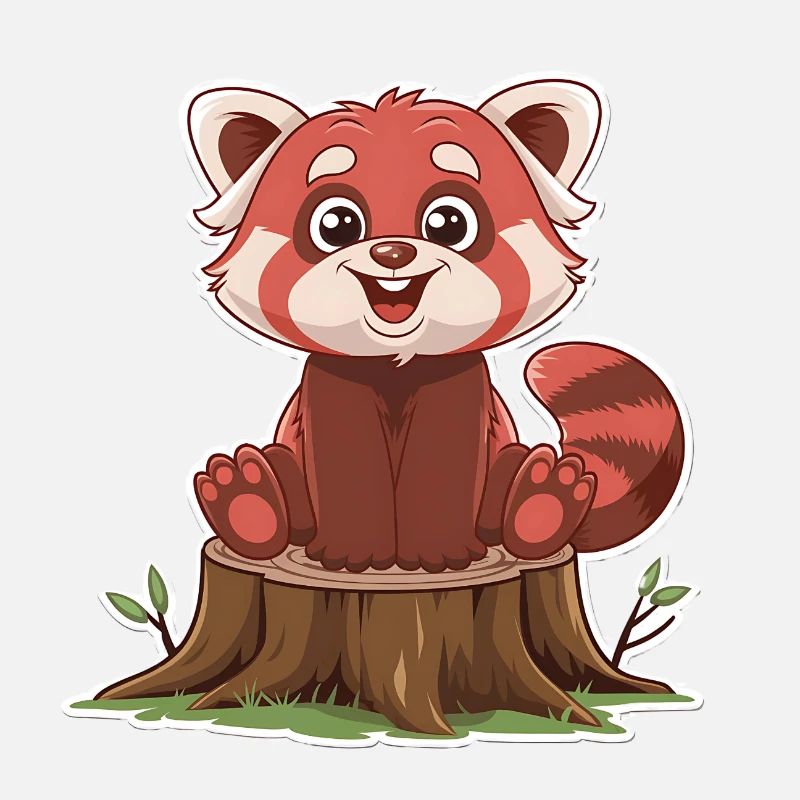 Total süßer roter Panda