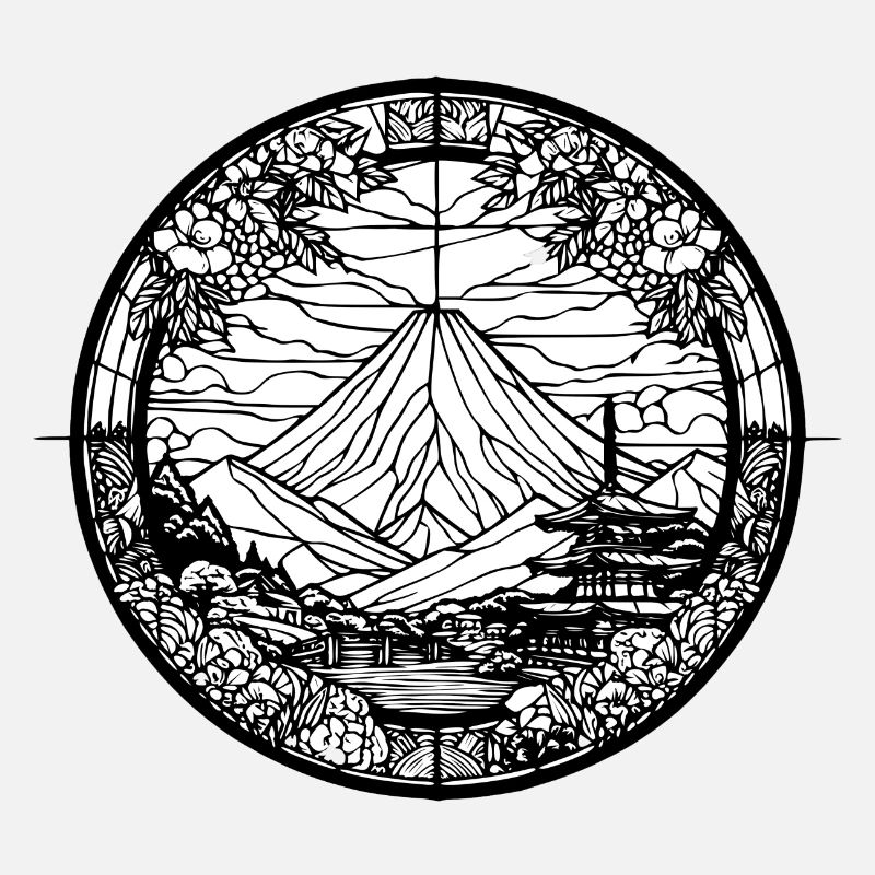 fuji noir blanc