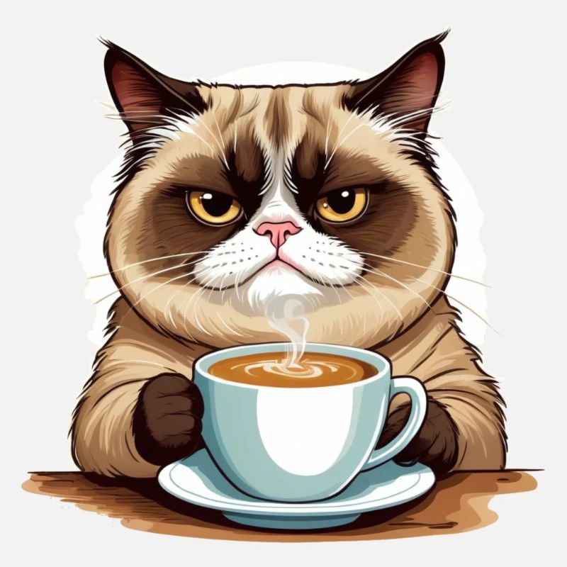 Chat du matin
