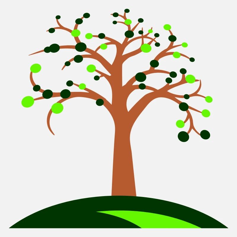 Baum Schöne Blätter Natur Wald Bäumchen Silhouette