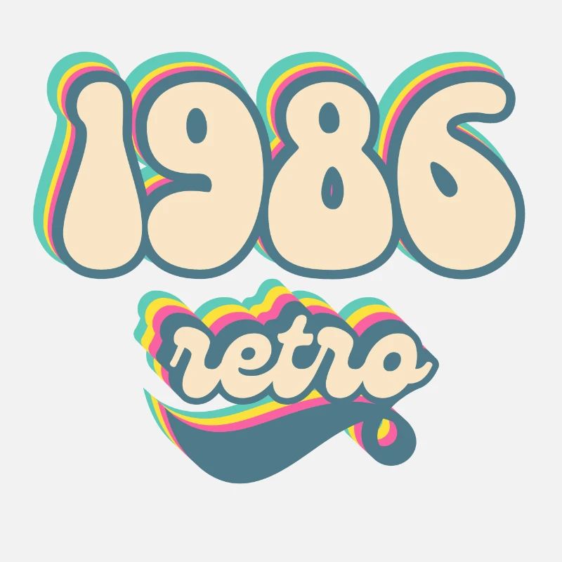 1986 retro idée cadeau