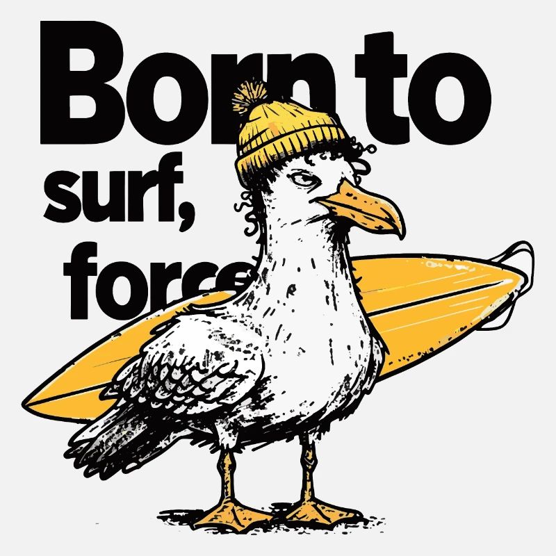 Surfer Seagull avec Attitude