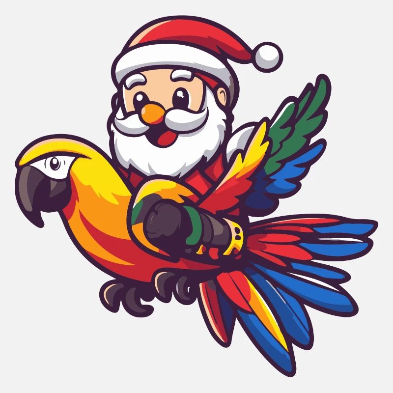 Parrot Santa Claus