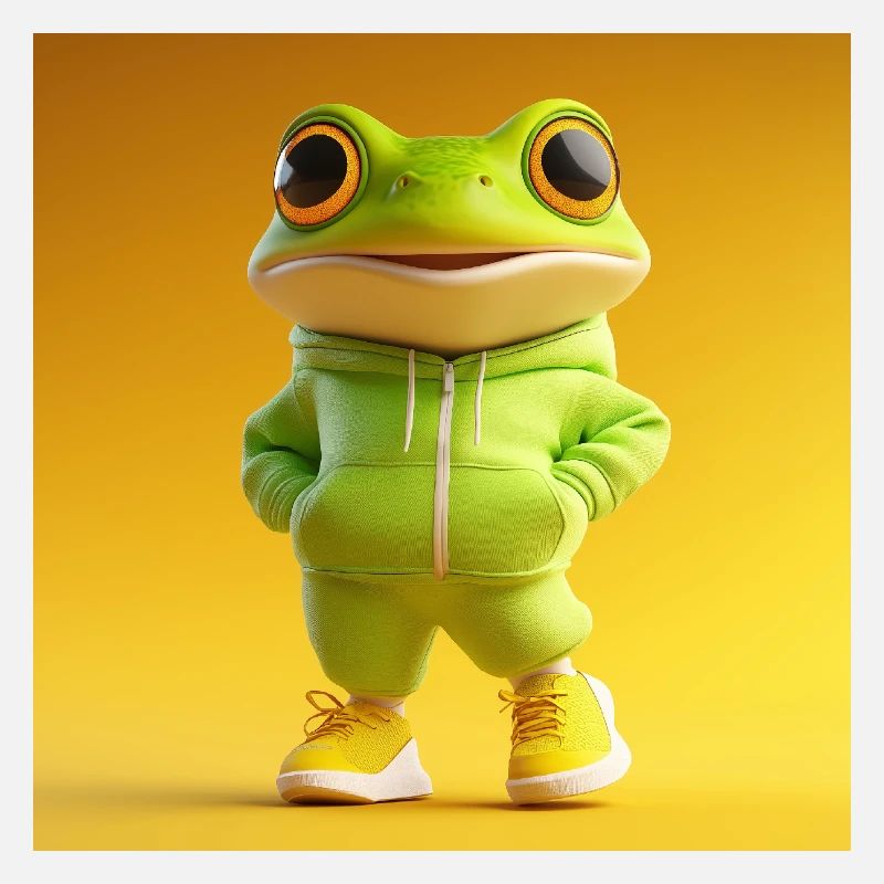 3d Character – Cute Frog
