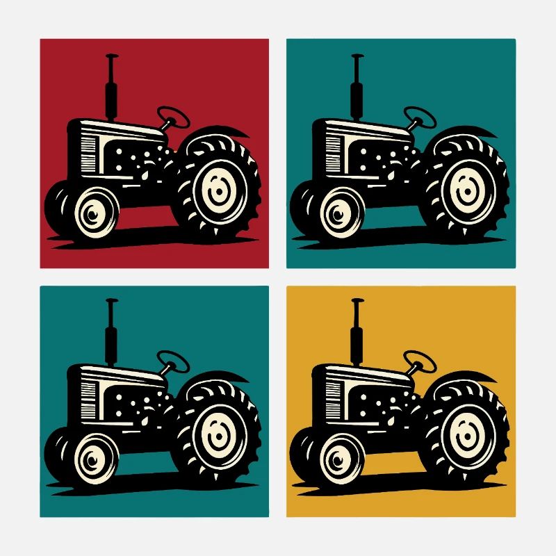 Retro vintage tractor