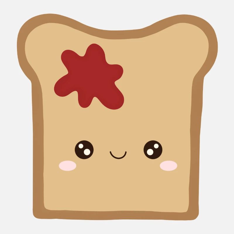 Kawaii Toast mit Marmelade