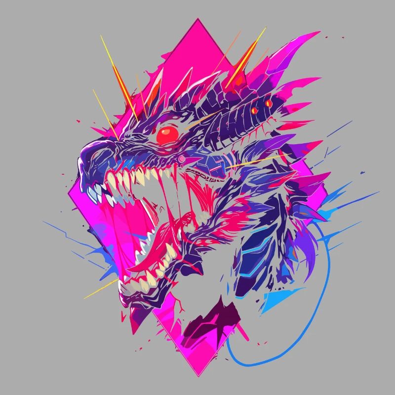 Synthwave Dragon