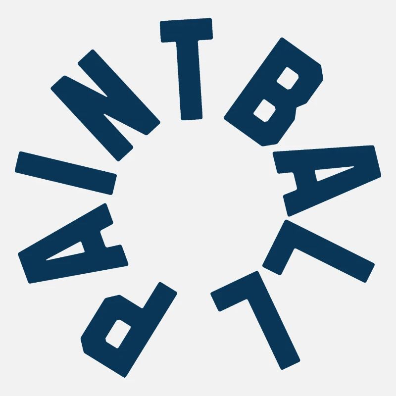 Simplistic paintball logo in a circle