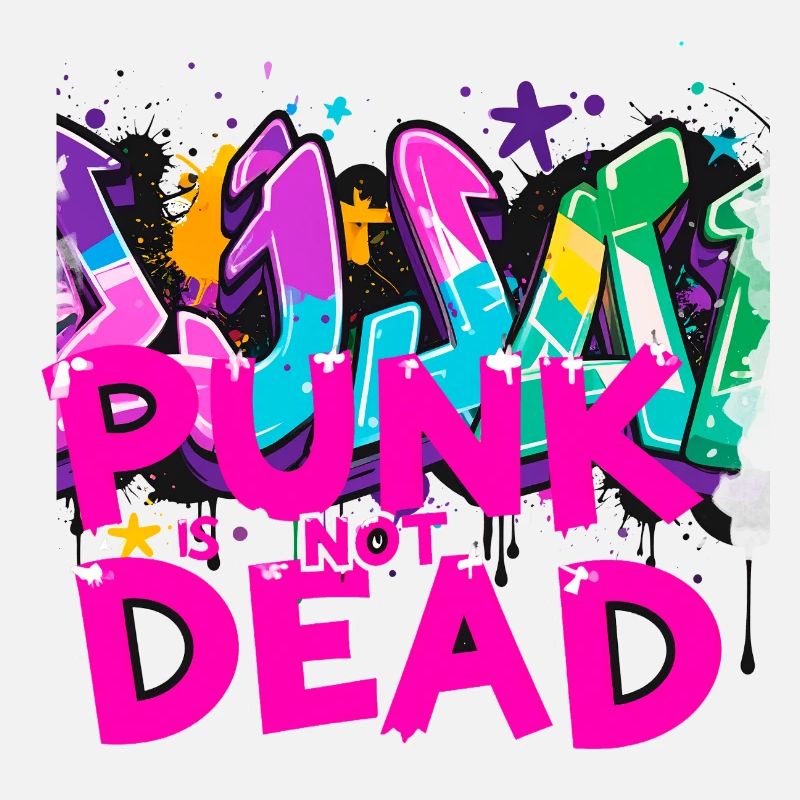 punk is not dead ,letters ,graffiti,typo