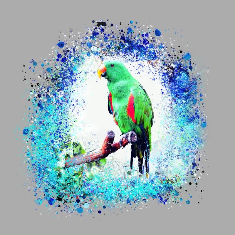 sittich ara,,vogel,graffiti,mint,blau,brush,spray