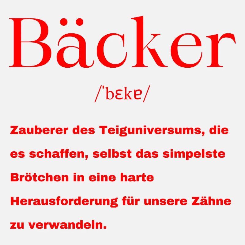 Bäcker Definition