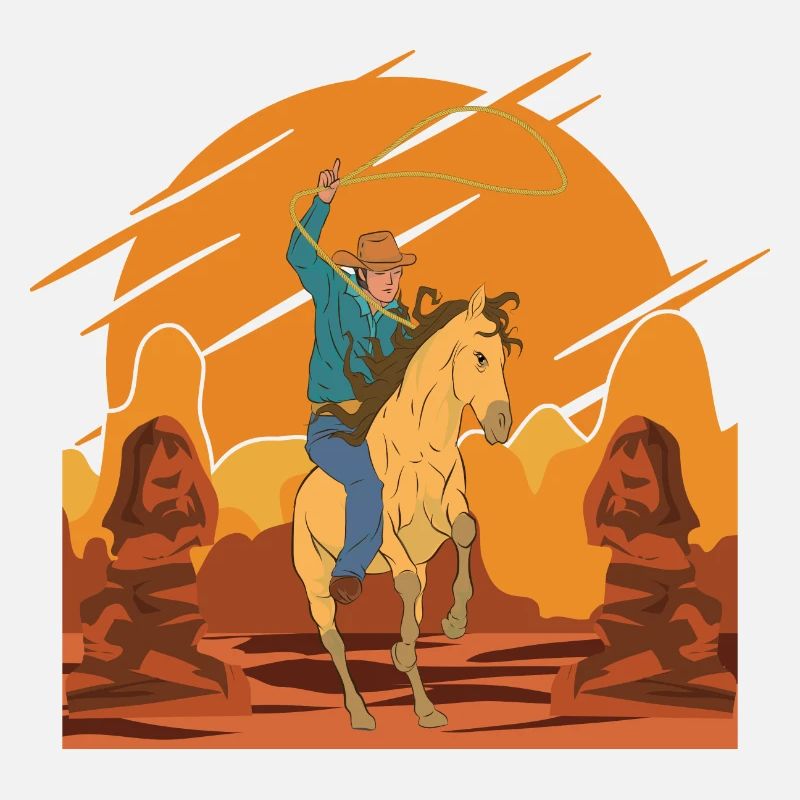 Cowboy Hut Rodeo Texas Pferde Geschenk Cowboy
