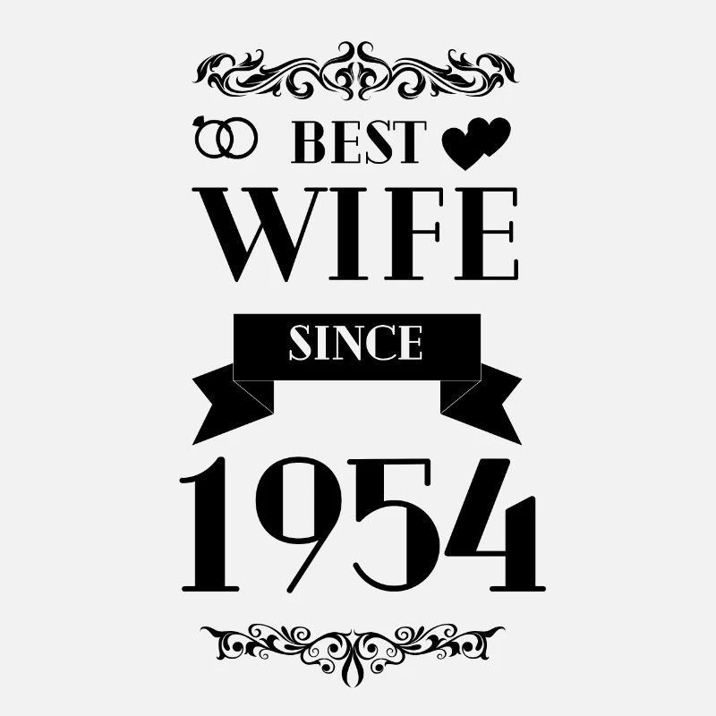 Beste Ehefrau seit 1954 Hochzeitstag