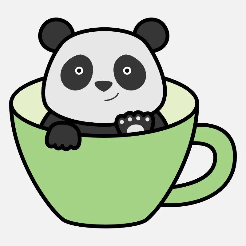 Panda dans la tasse