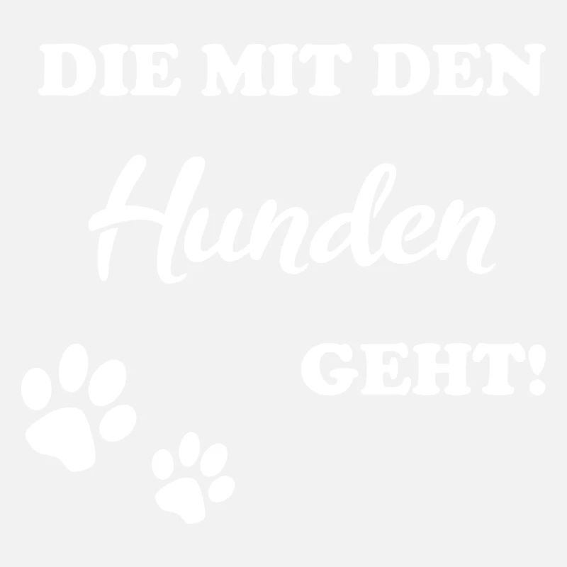die mit den hunden geht white