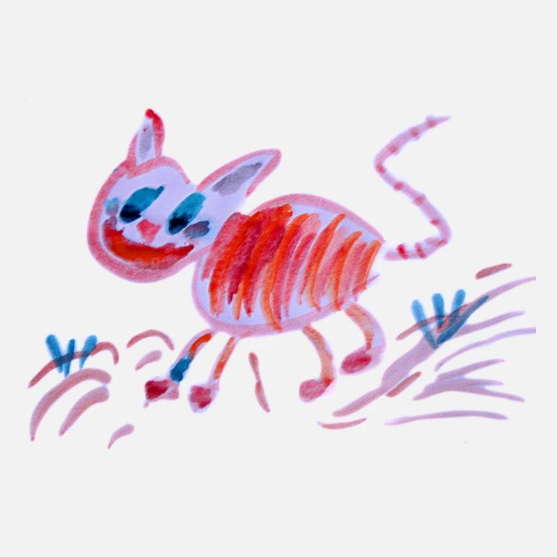 Chat du Cheshire, Peinture Abstraite