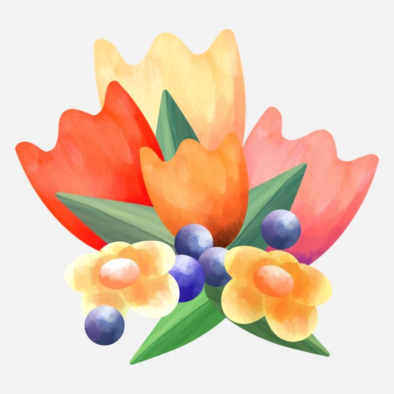 Colorful spring flowers