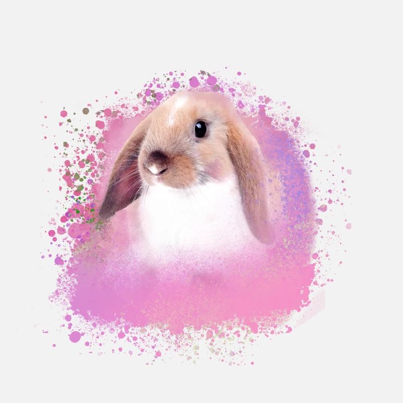 rabbit, rabbit, pink, graffiti, painting,