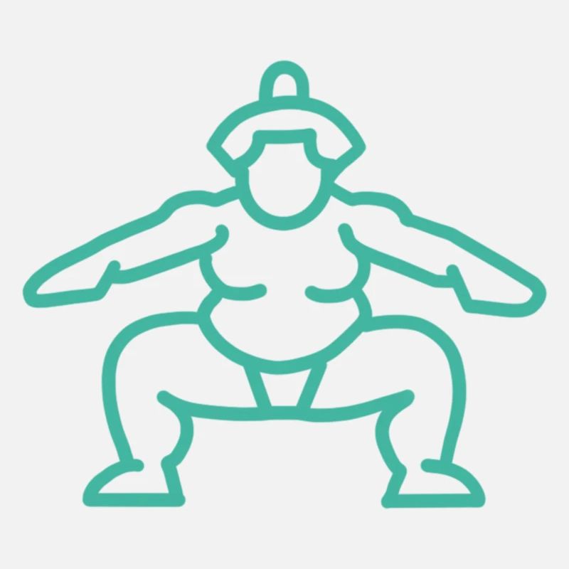 Sumo japonais turquoise