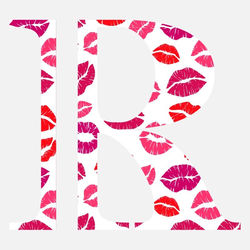 Lettre r bisous