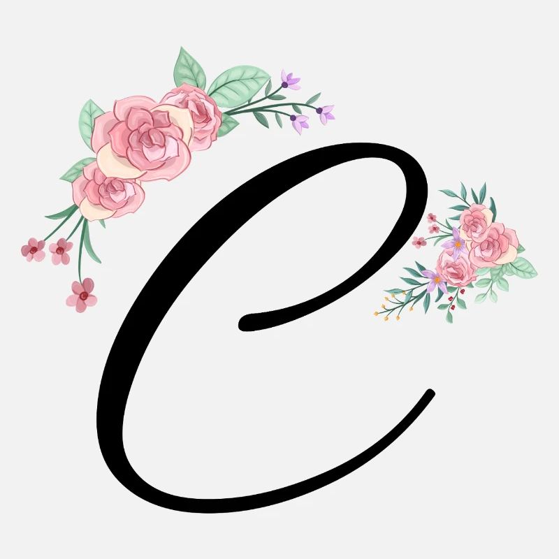 Buchstabe c Blumen