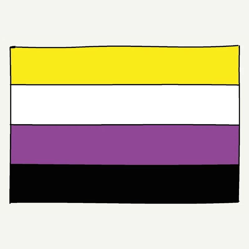 Nonbinary Flagge