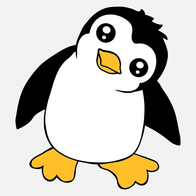 Pingouin Bébé Mignon Petit Drôle Enfant Oiseau Amour