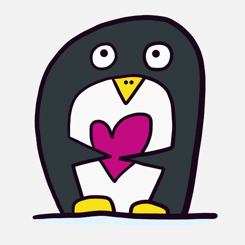 Pinguin mit Herz