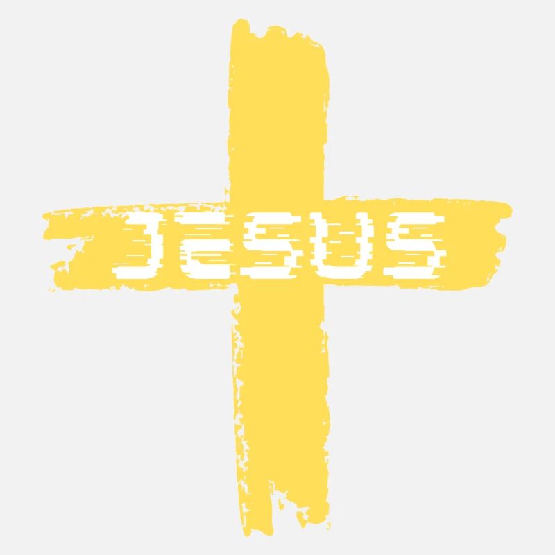 Jésus croix jaune
