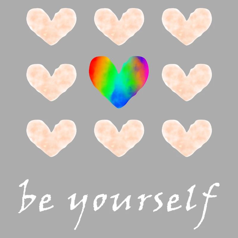 Sei du selbst - Regenbogenfarben