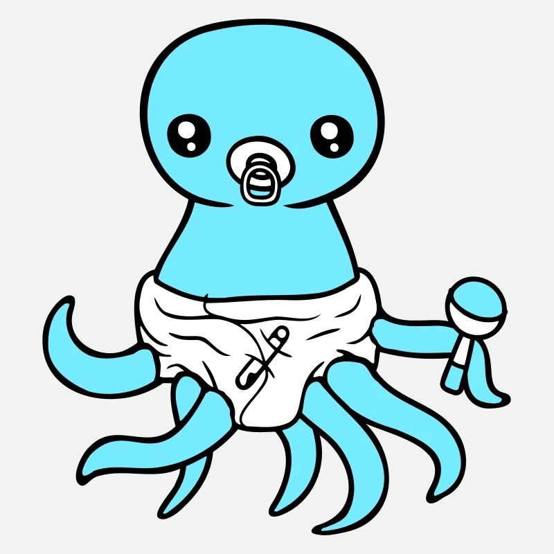 Octopus Bébé Hochet Couche Sucette Enfant Né