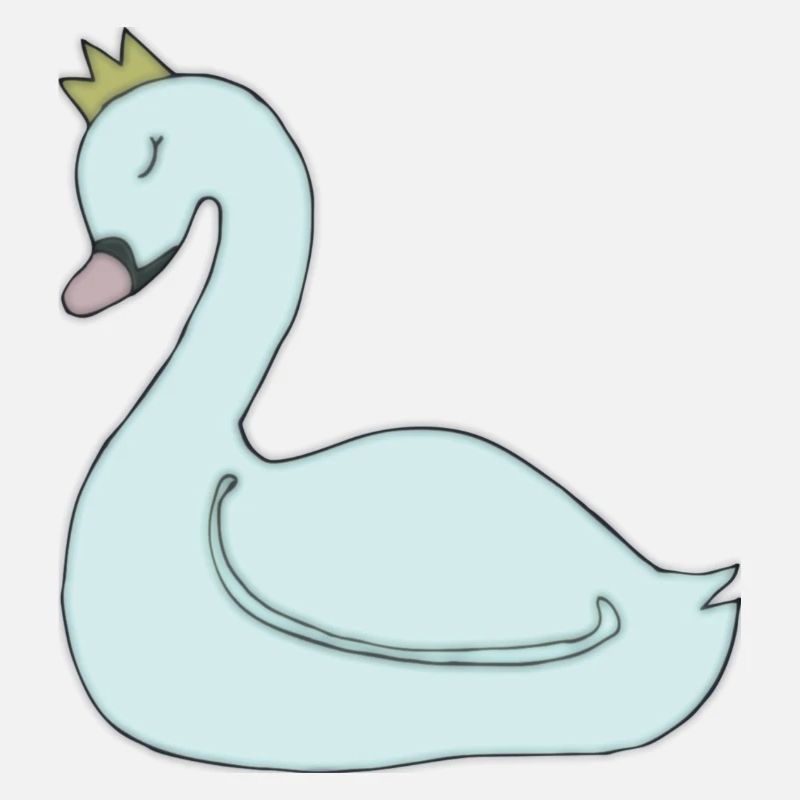 Cygne bleu clair