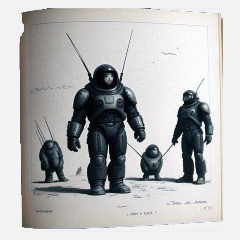 Vintage Roboter Comic