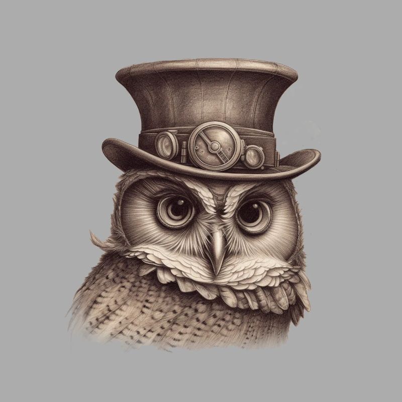 Steampunk Eule 1