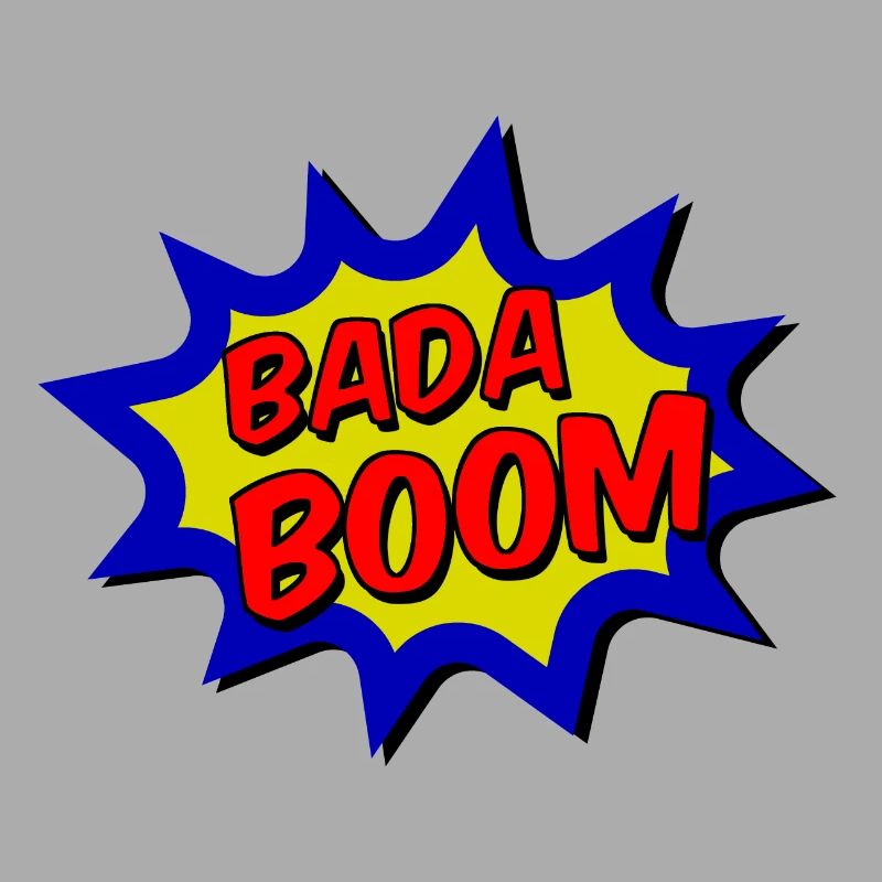 BADA BOOM Comic Speech Bubble