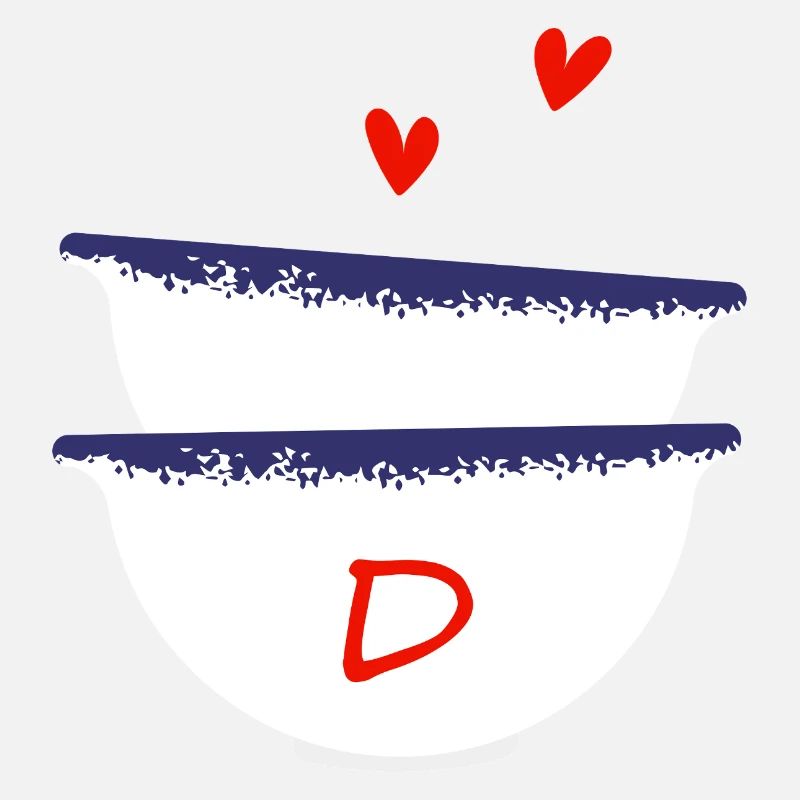 Letter D Breton bowls
