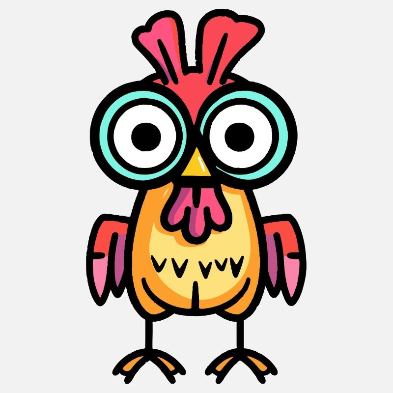 Chicken Halloween Comic Funny