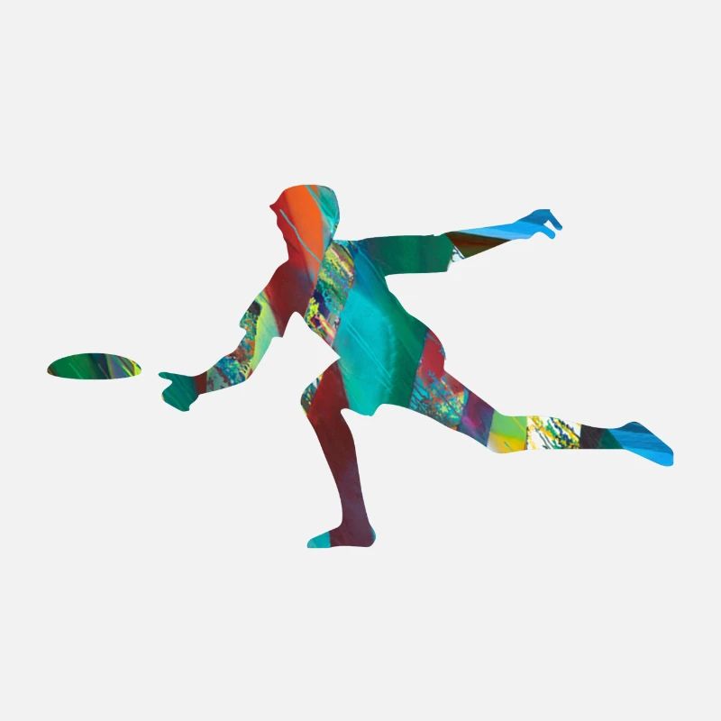 Frisbee, frisbee, sport, coloré, graffiti