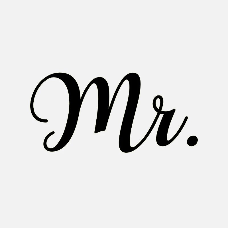 Conception de marié de mariage M. & Mme Just Married