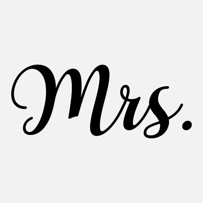 Conception de mariée mariage M. & Mme Just Married