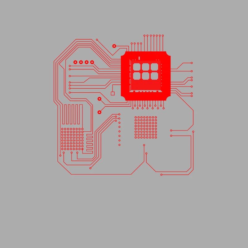 Computer chip, CPU heart - Computer Geek